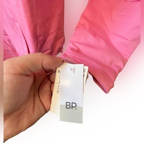 𝅺nwt BP Women’s Quilted Lined Shirt Jacket Pink Yarrow Sz Large, Button Down - Picture 4 of 11